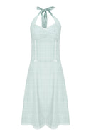 Dots Halter Dress (Mint)