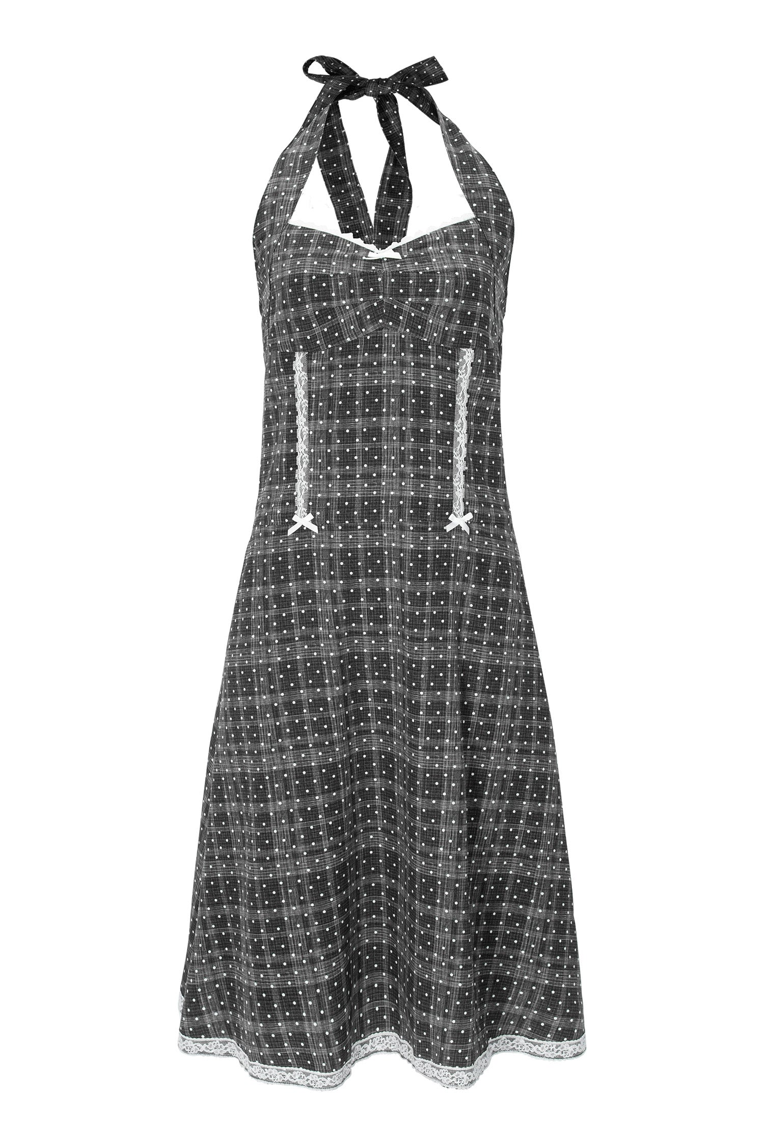 ワンピース [ALCMY] Dots Halter Dress Dots Halter Dress Black – Alcmy