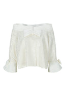 Classic Ribbon Summer Jacket (White)