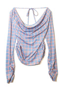 Pattern Cowl Neck T (Pink)