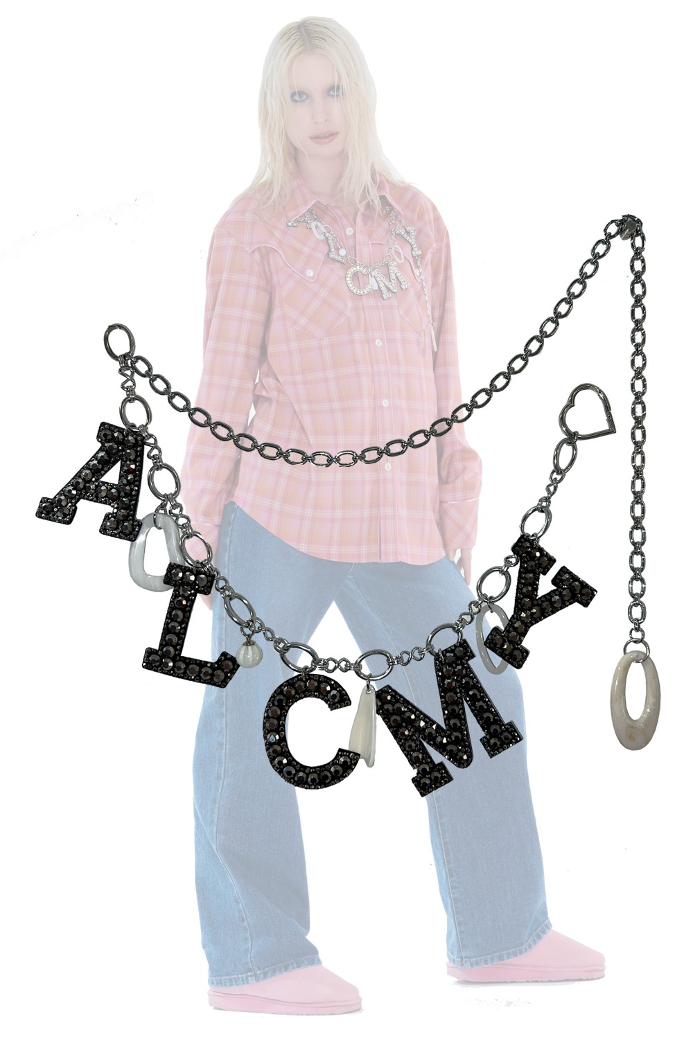 ALCMY chain belt / BLACK