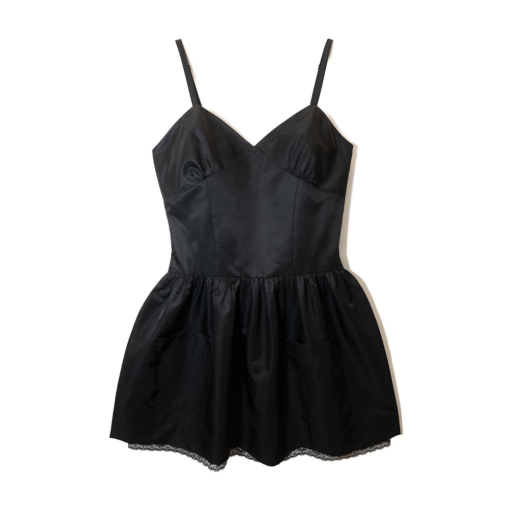 Silky Sweet Bustier Dress_BLACK