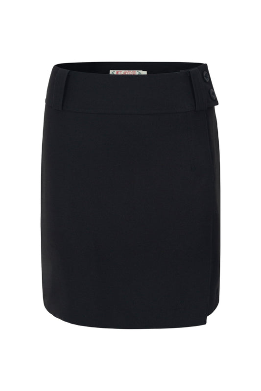 70's Mermaid Midi Skirt (Black)