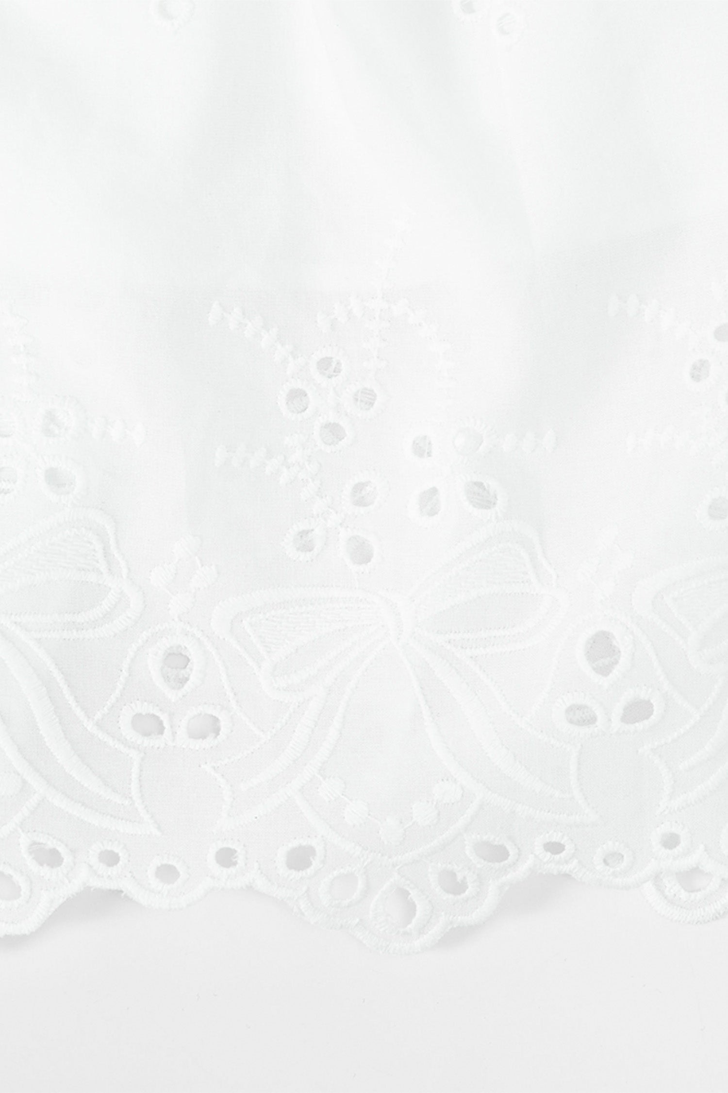 Basque waist floral dress (White)