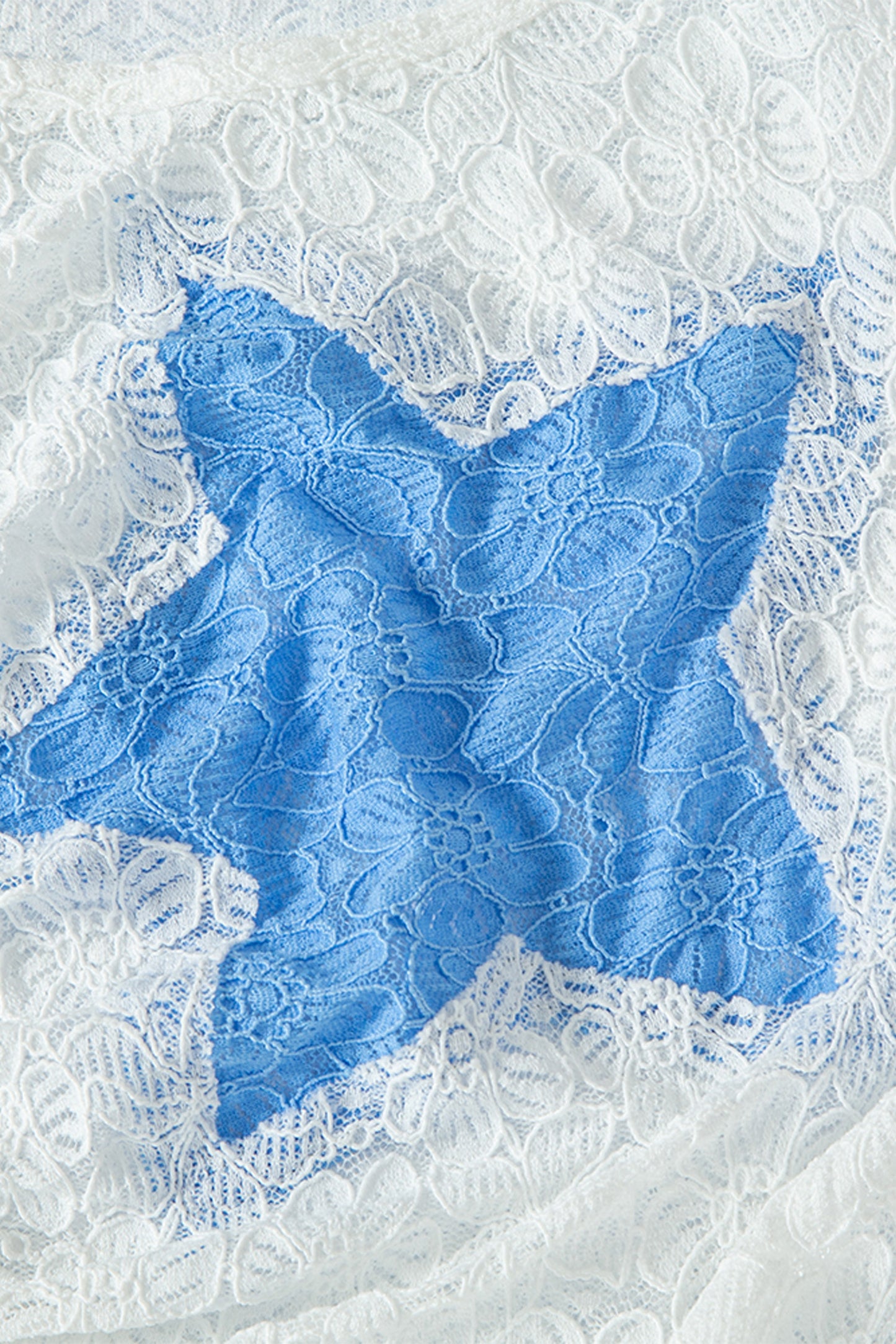 Bubble Sleeve Star Top (White)