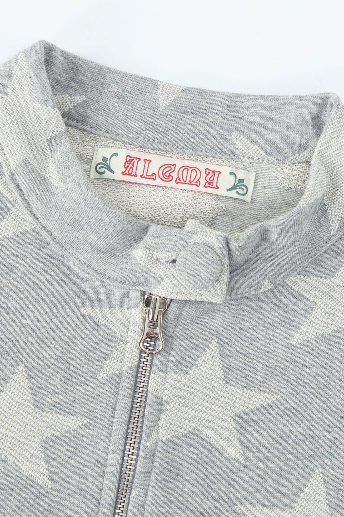 Star Zip Up Top (Grey)