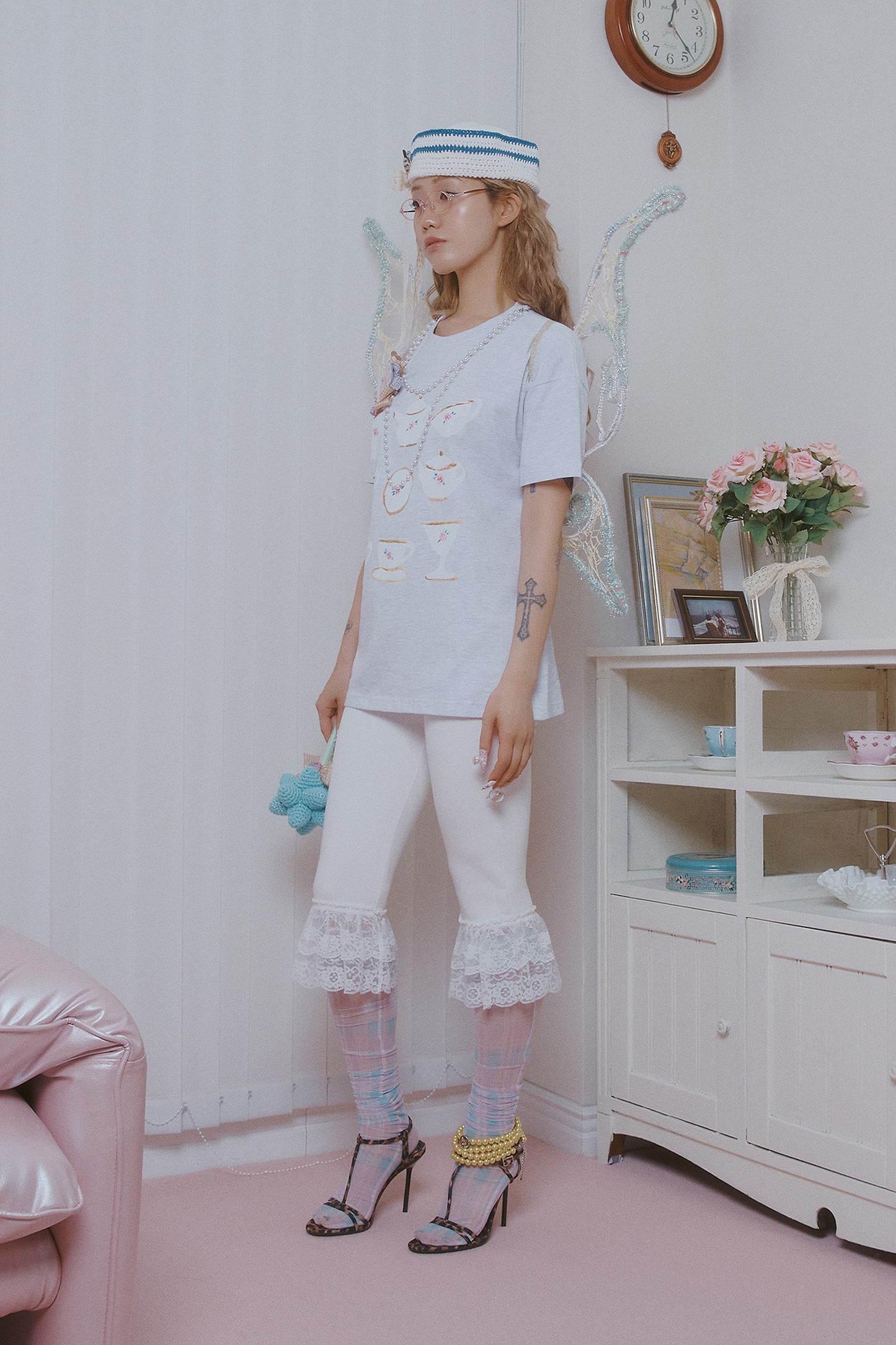 [ALCMY&ANG;TT] Afternoon tea party top (Grey)
