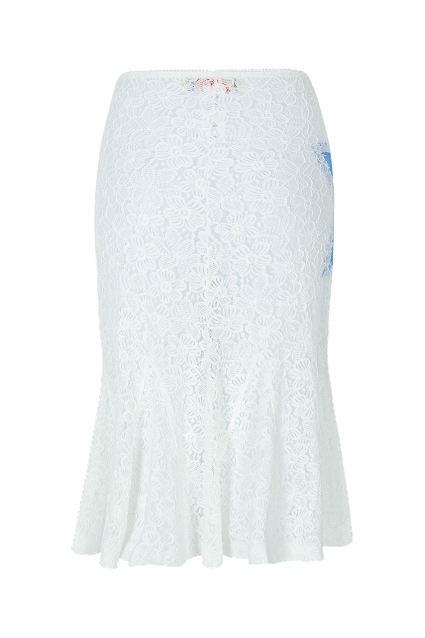 Lace Star Mermaid Skirt (White)