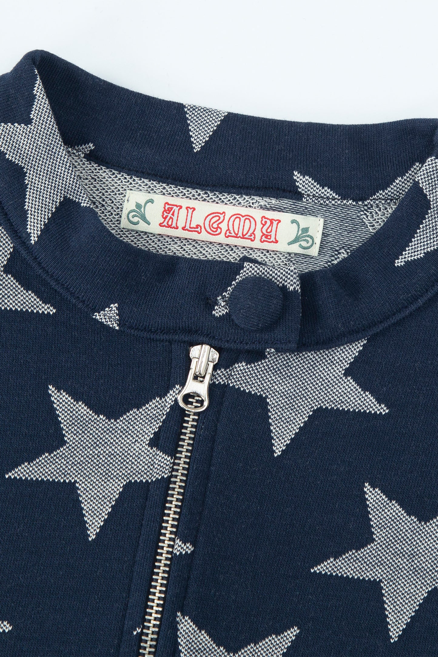 Star Zip Up Top (Navy)