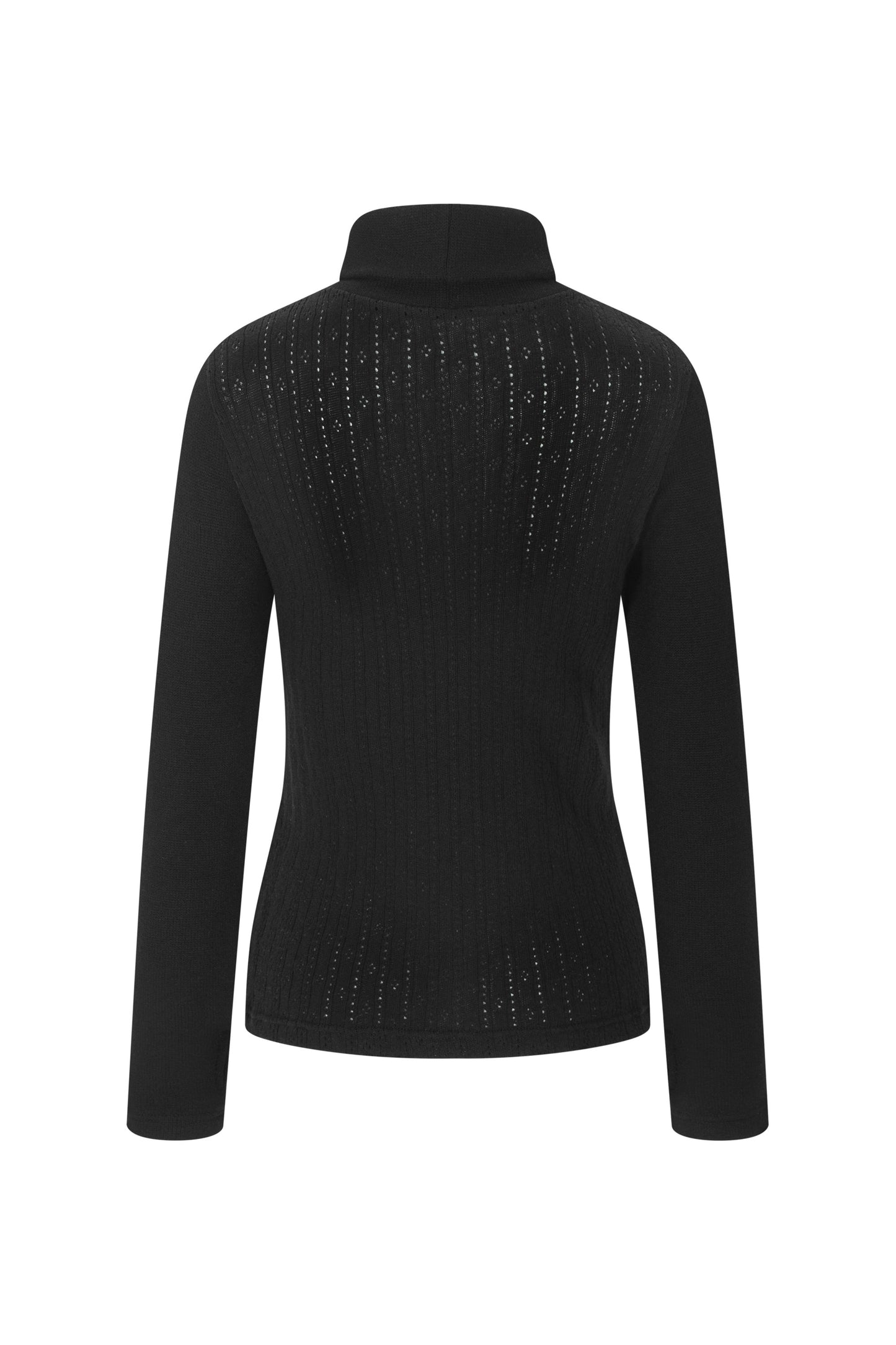 Soft Wool Turtle Neck Top (Black)