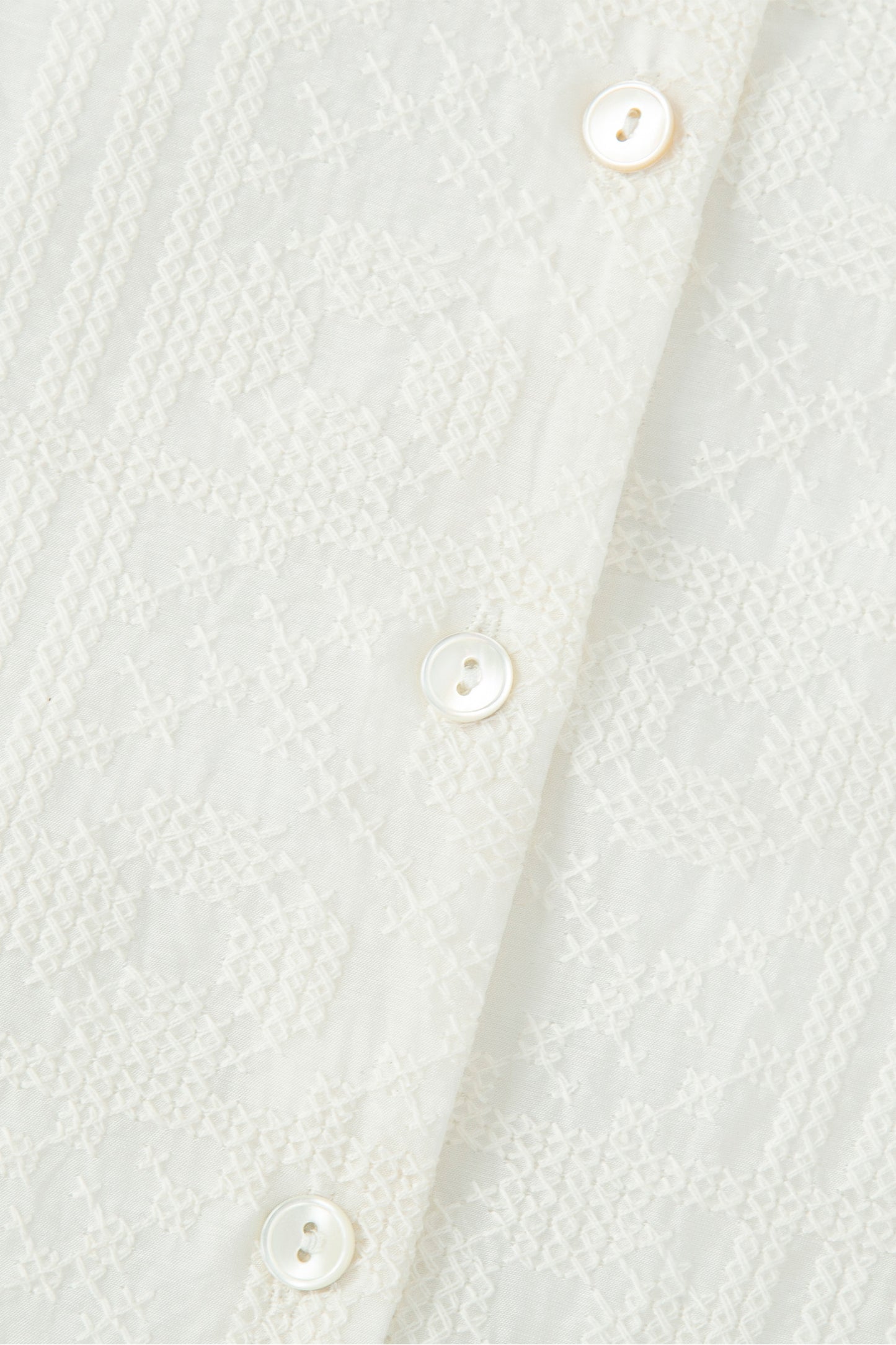 Peter Pan Collar Blouse (Cream)