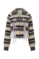 Ribbon & Lace Teddy Jumper (Beige)