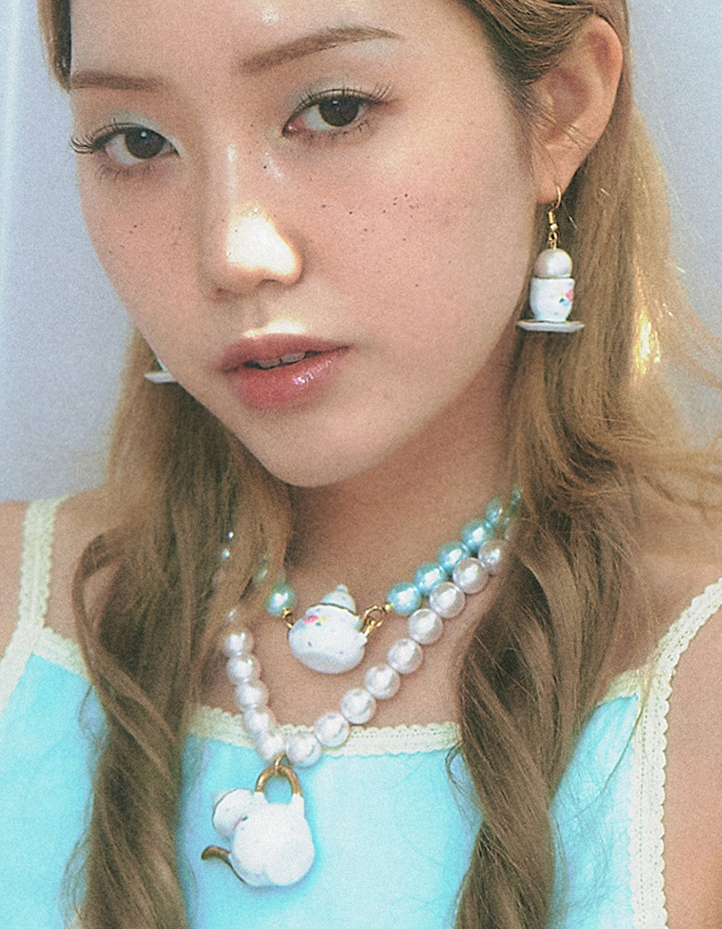 [ALCMY&ANG;TT] Afternoon tea earing (Pink)