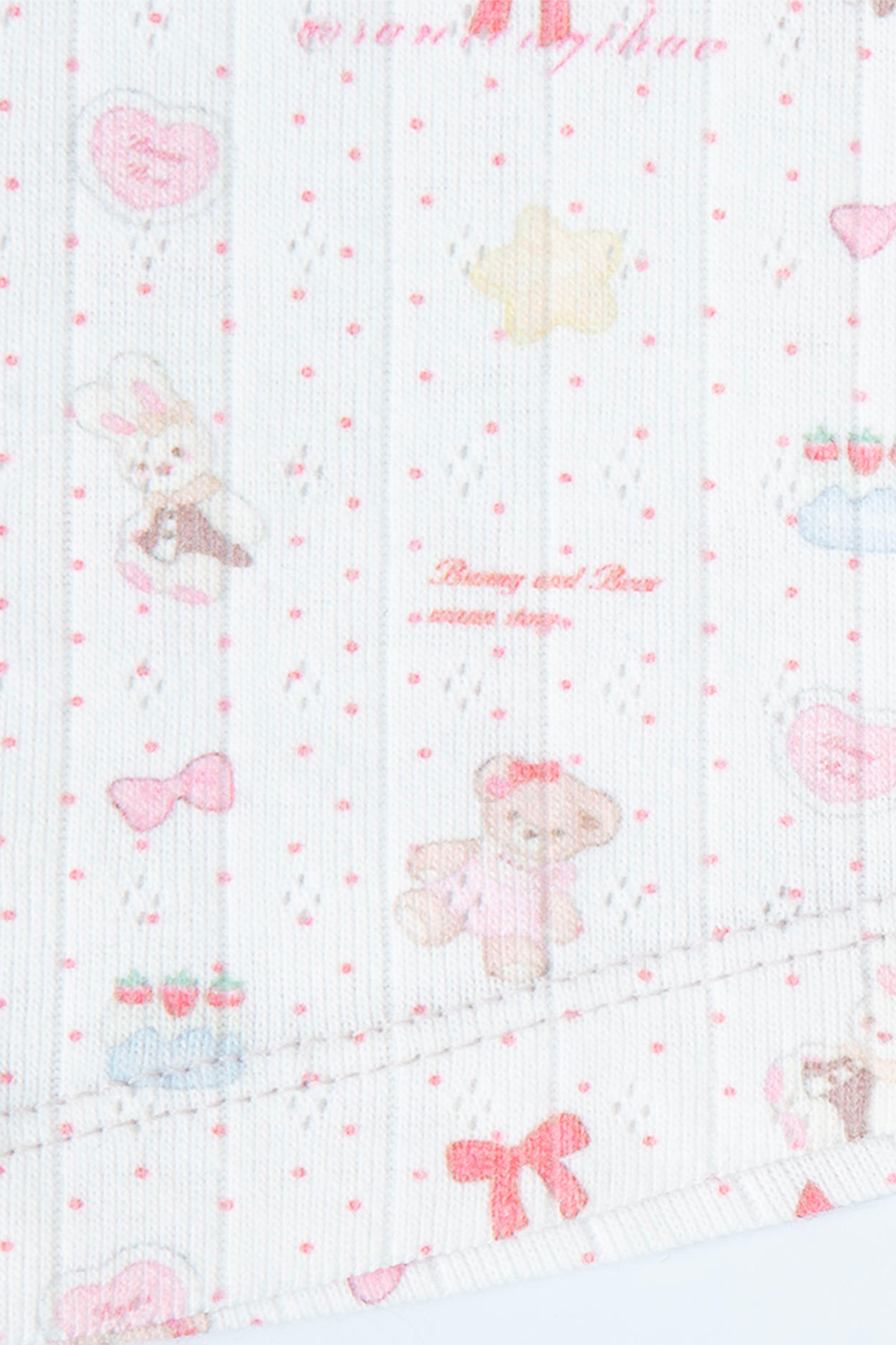 [12월 중순 출고]Teddy bear square slip white