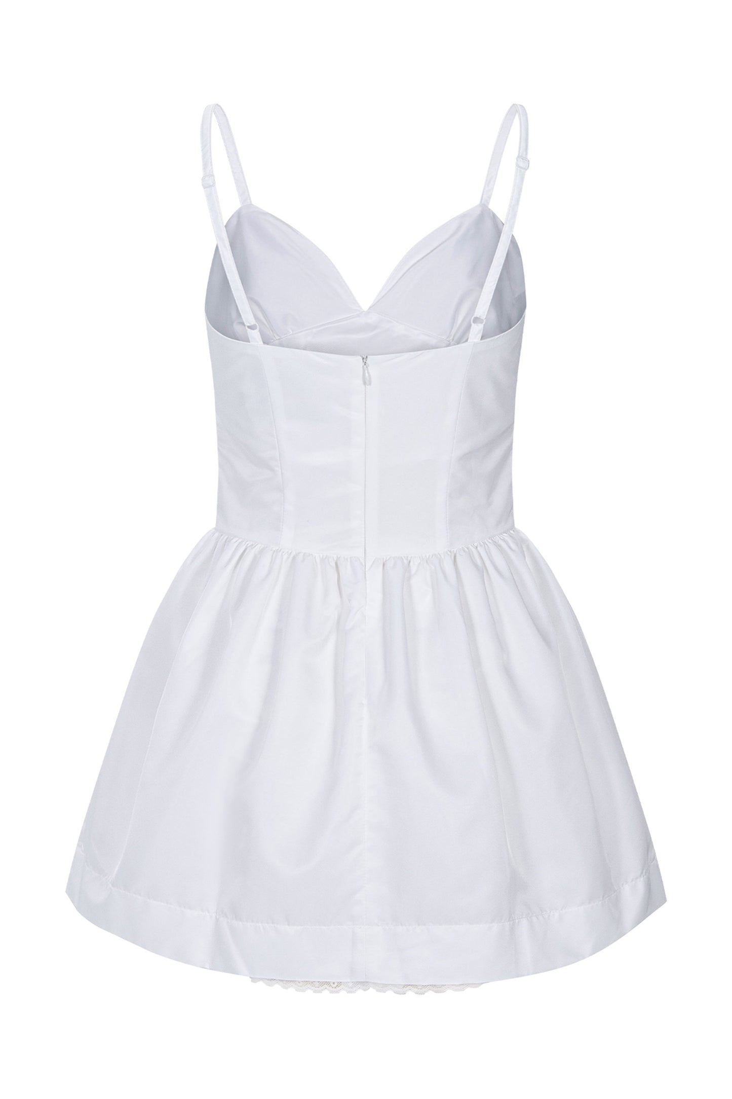 Silky Sweet Bustier Dress (White)