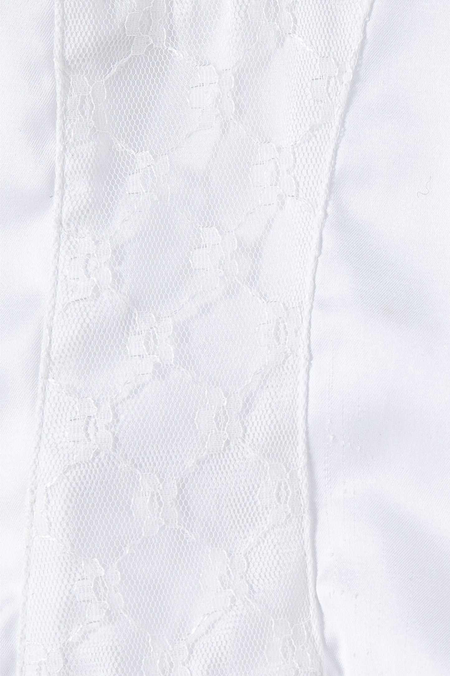 Silky Rose Corset Bustier (White)