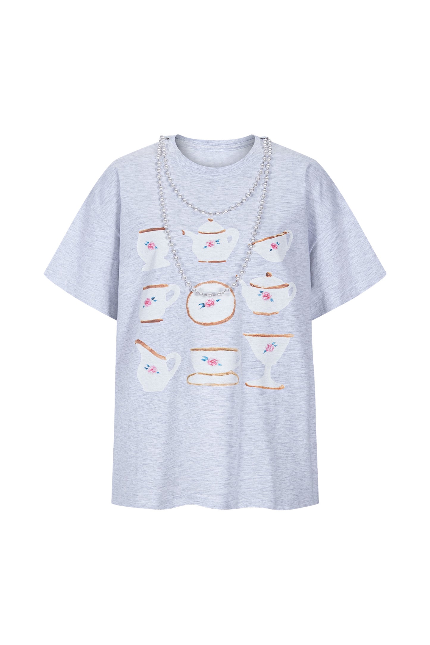 [ALCMY&ANG;TT] Afternoon tea party top (Grey)