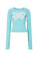 Crochet papillon top (Mint)
