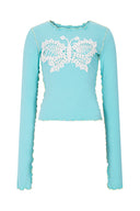 Crochet papillon top (Mint)