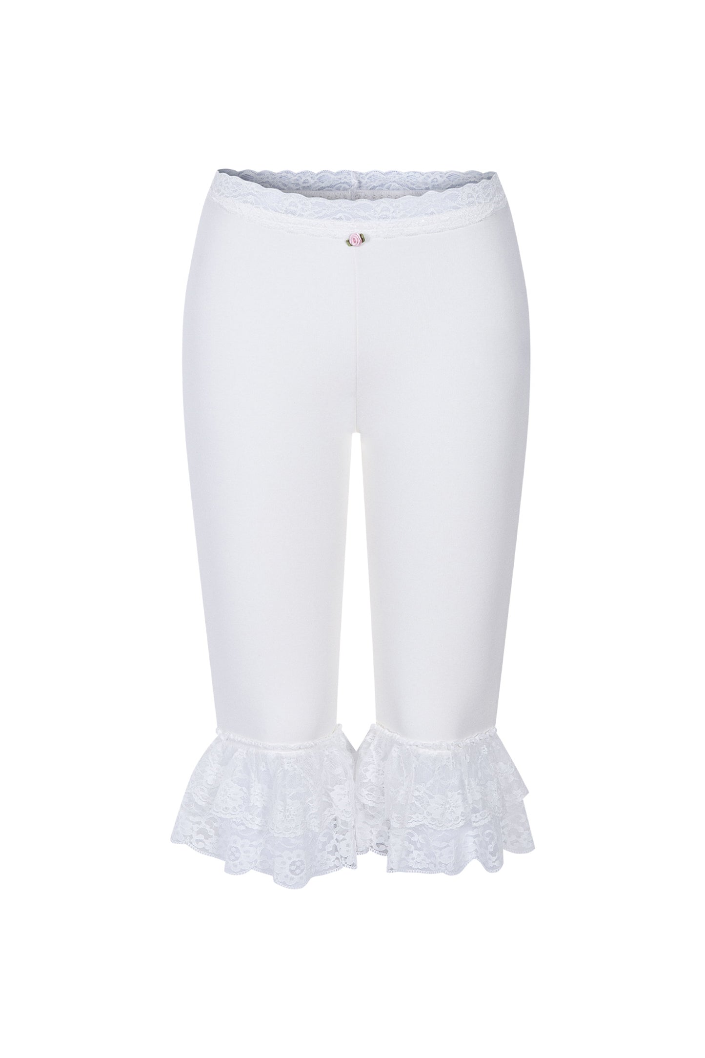 [ALCMY&ANG;TT] Dolly lace capri pants (White)