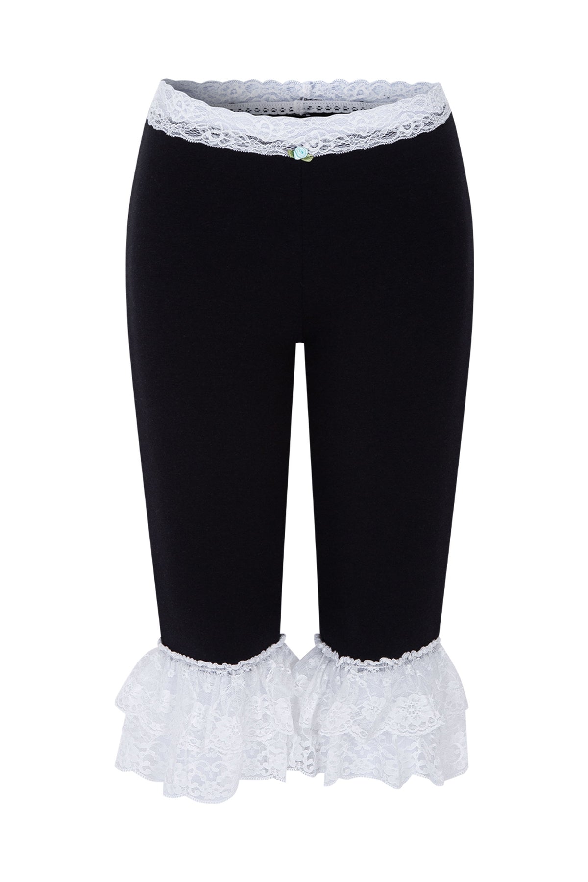 [ALCMY&ANG;TT] Dolly lace capri pants (Black)