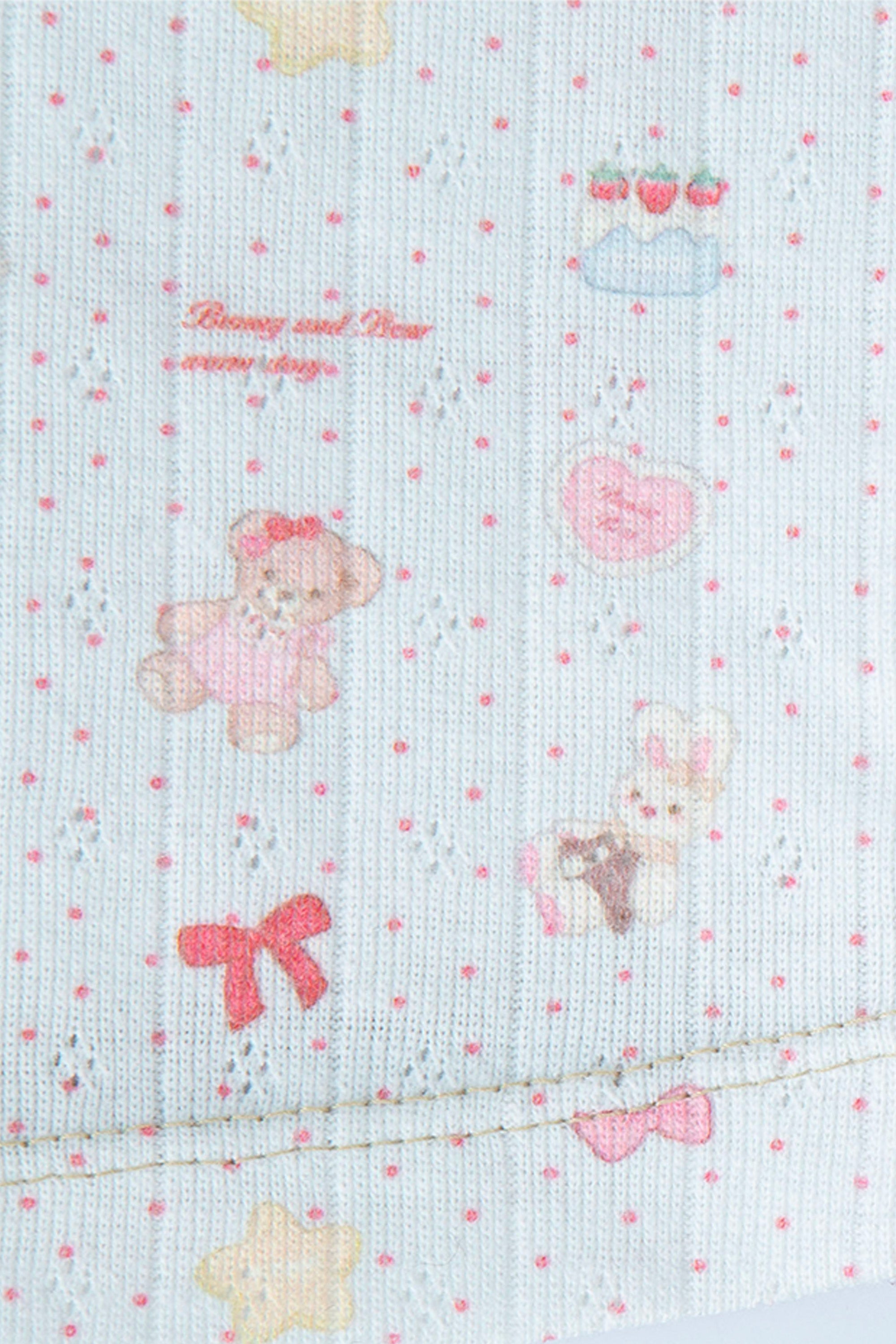 [12월 중순 출고]Teddy bear square slip blue