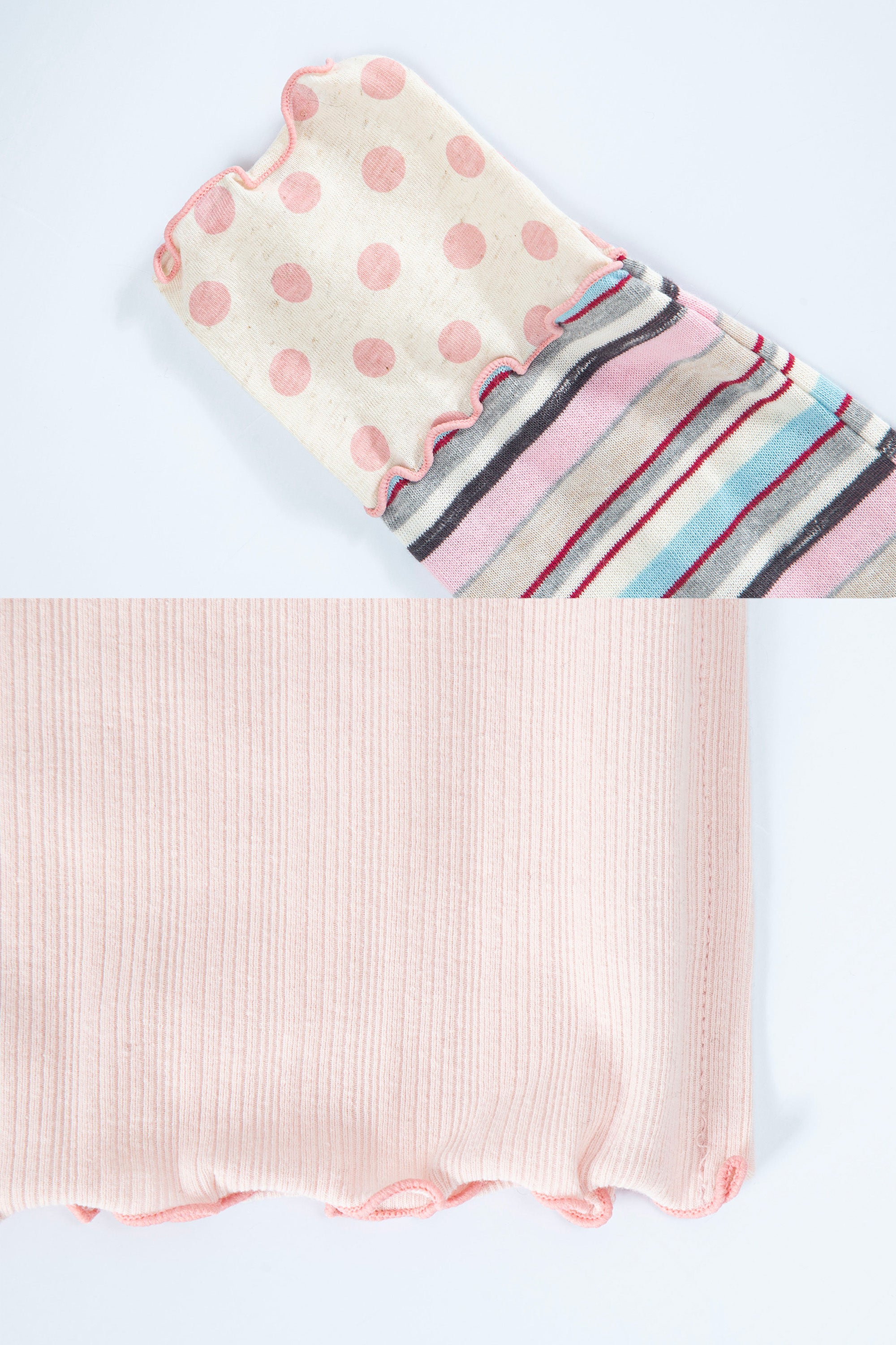 Multi Pattern Bardot Top pink