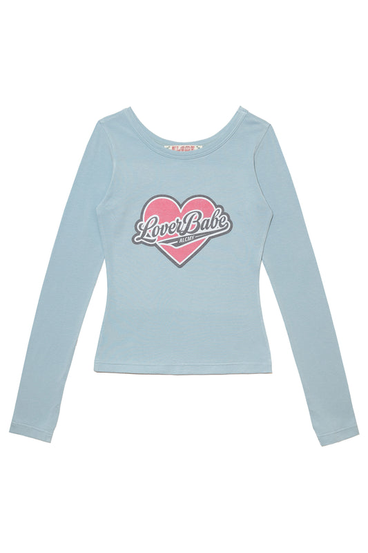 Lover Babe Sheer Slim T (Light Blue)