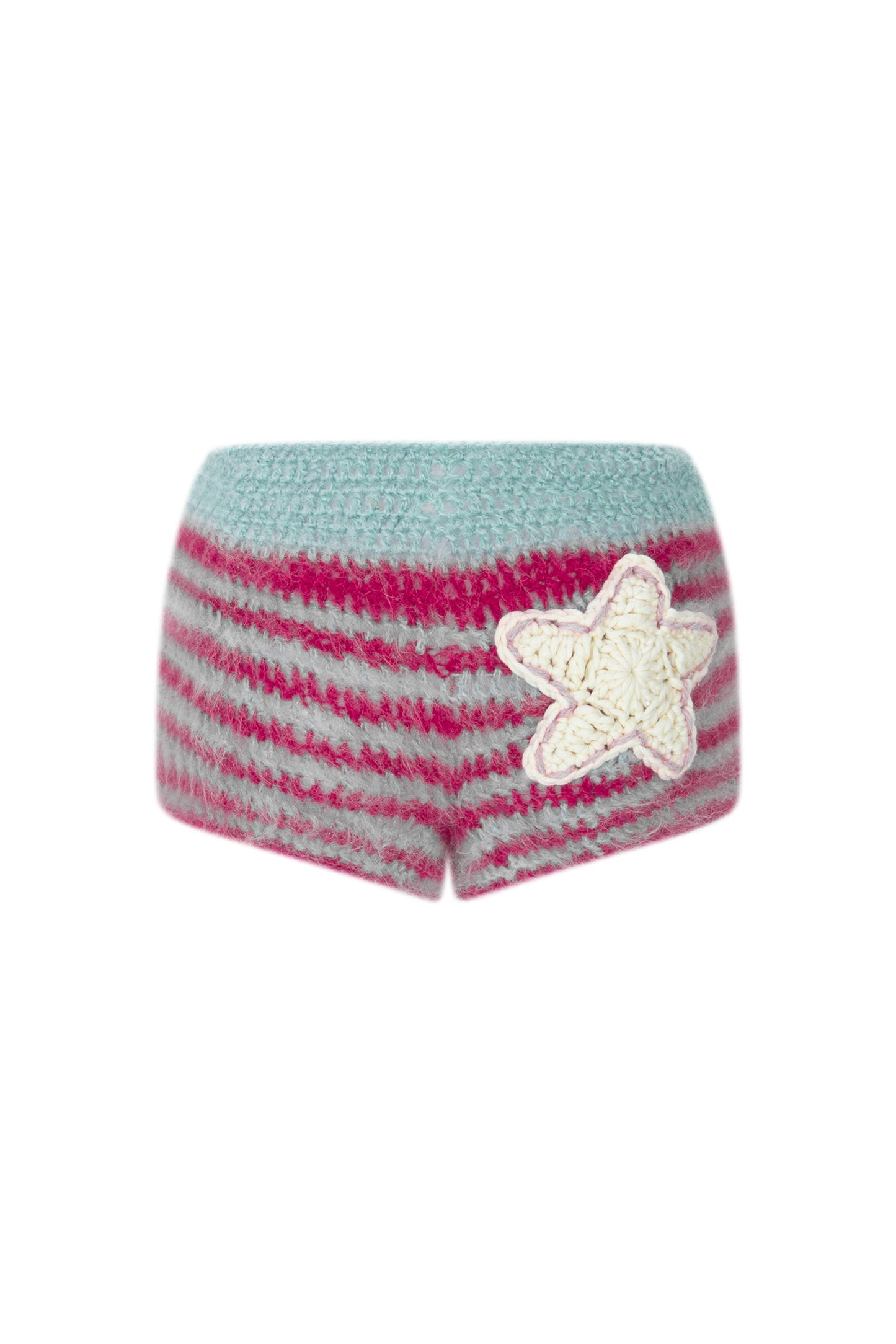[Ordermade] Crochet Mohair Cherry Shorts (Pink)