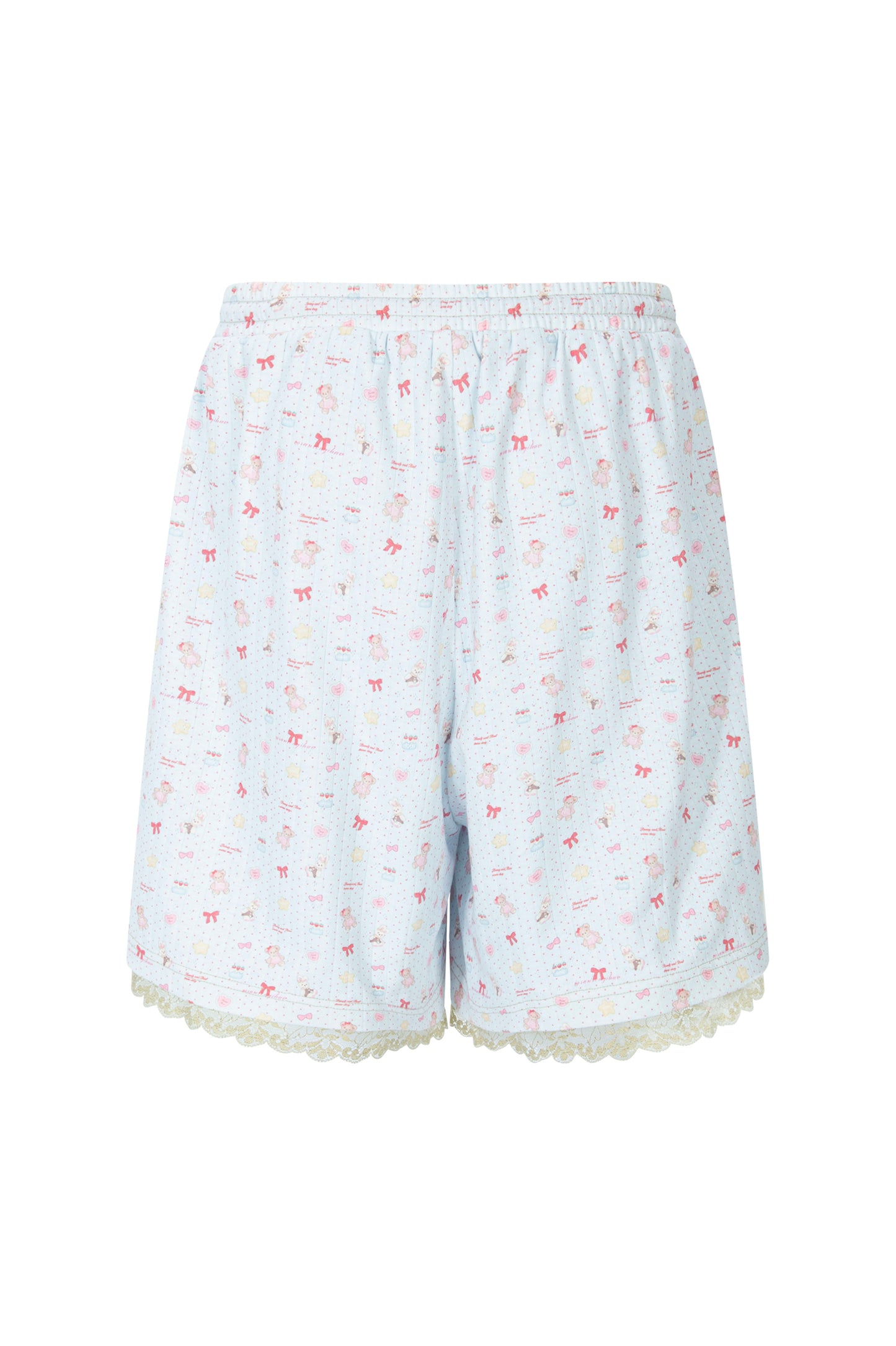 Teddy Bear Lace Shorts (Blue)