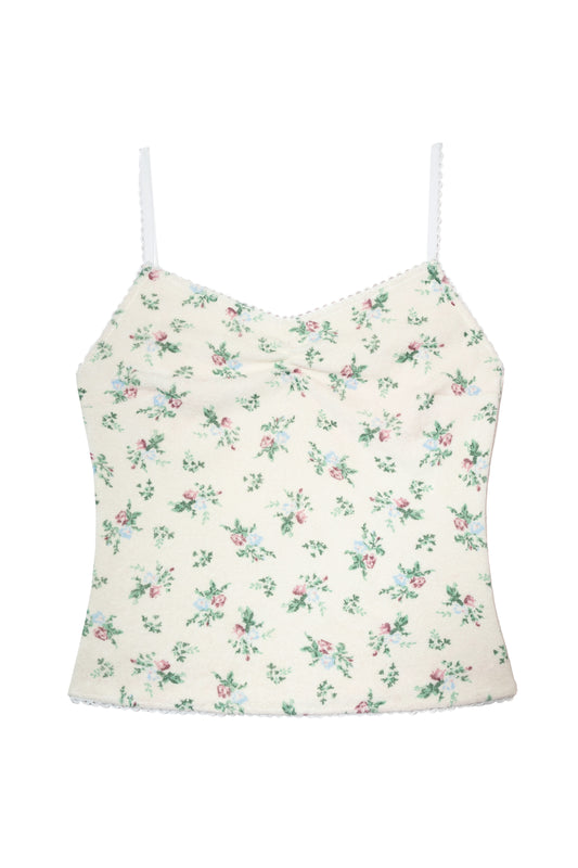 Vintage Flower Terry Slip (Cream)