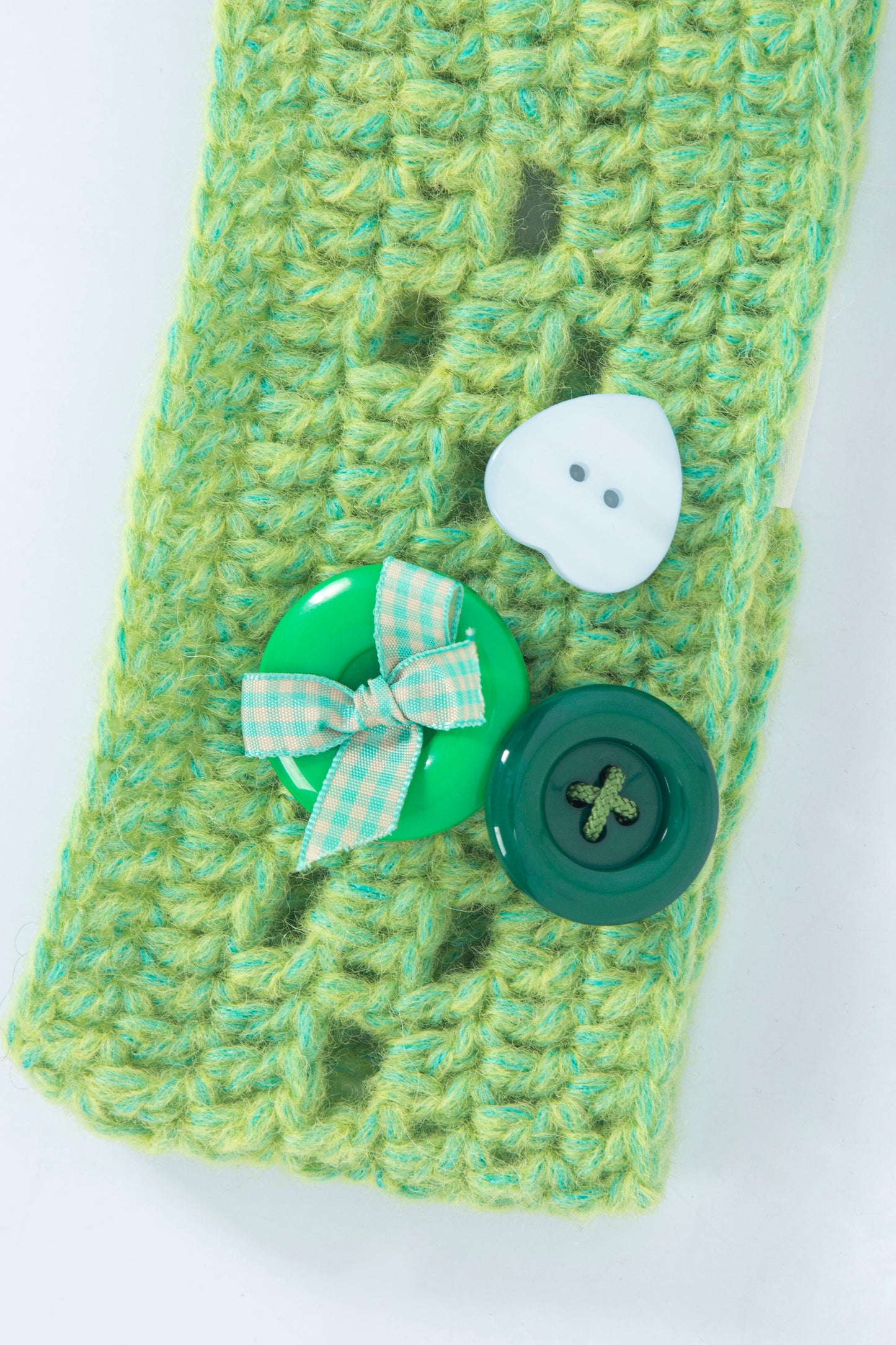 Buttons Alpaca Head Band (Green)