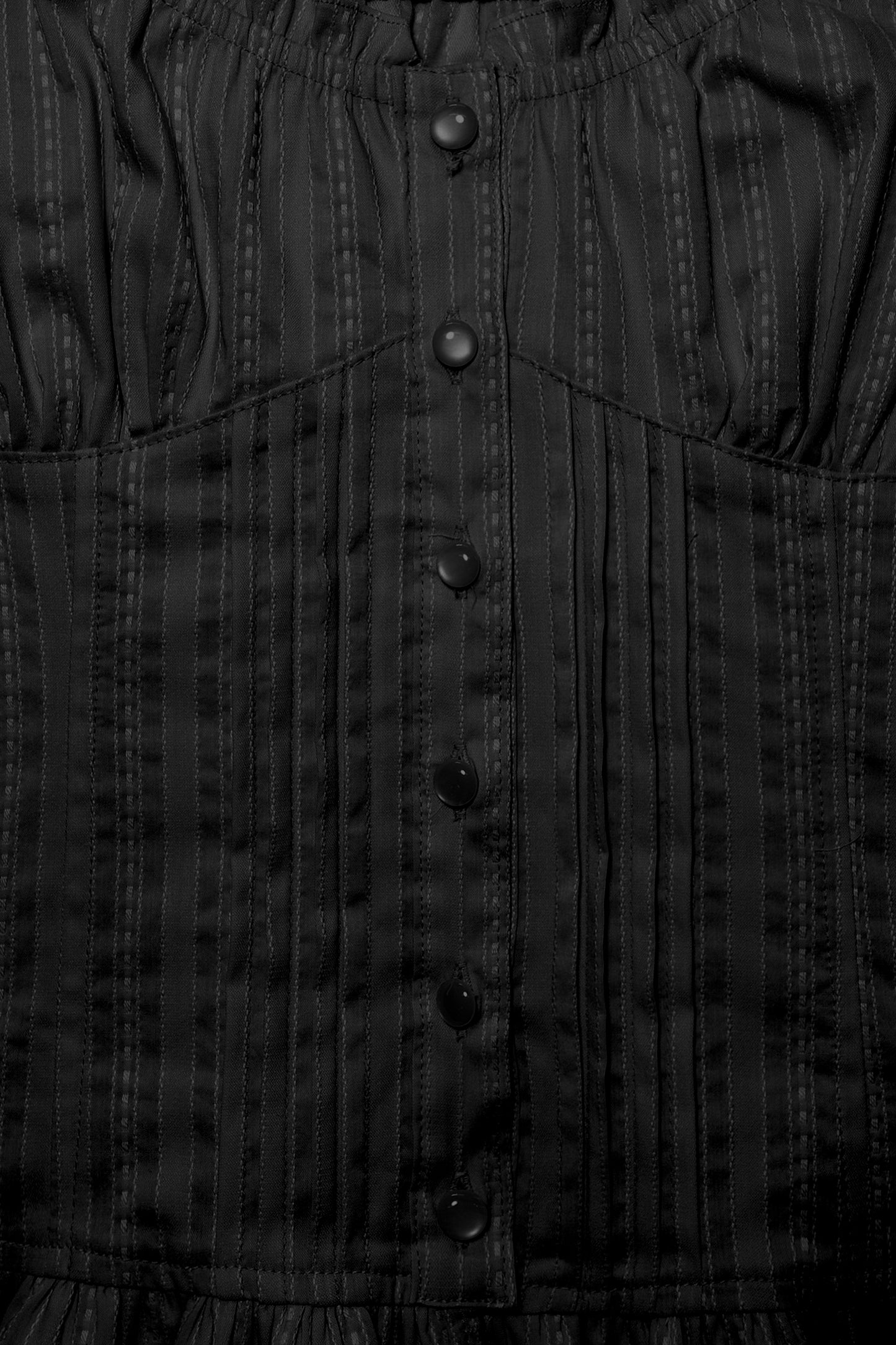 Baby Doll Corset Blouse (Black)