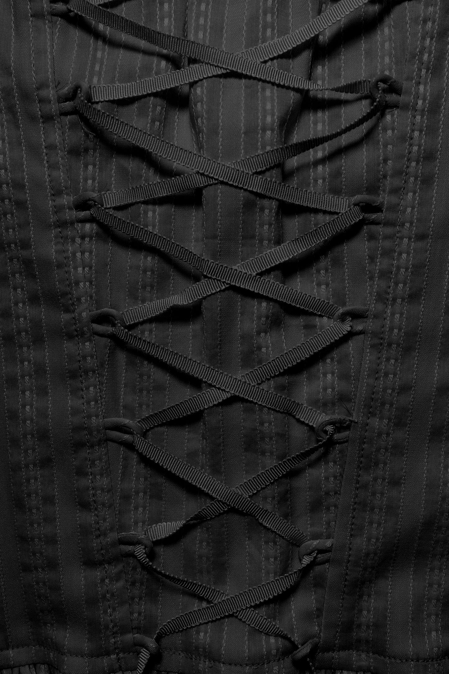 Baby Doll Corset Blouse (Black)