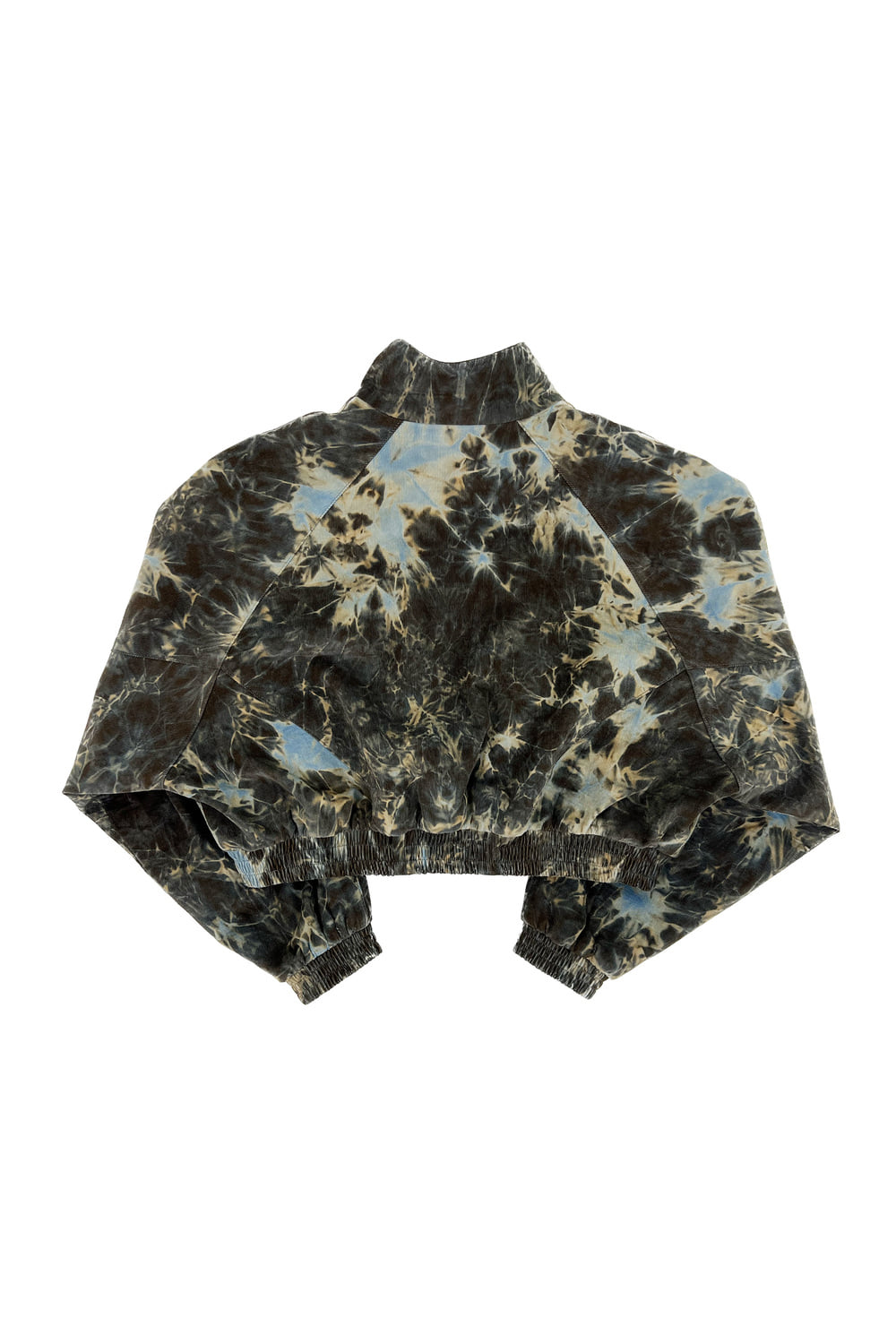 Tie-Dyed Corduroy Crop Jumper (Khaki)