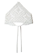 Cotton Crochet Bandana (White)