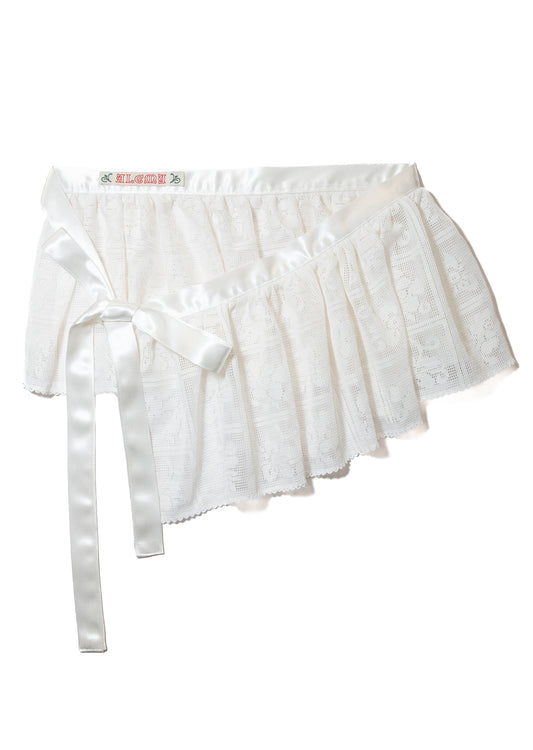 Apron Skirt (White)