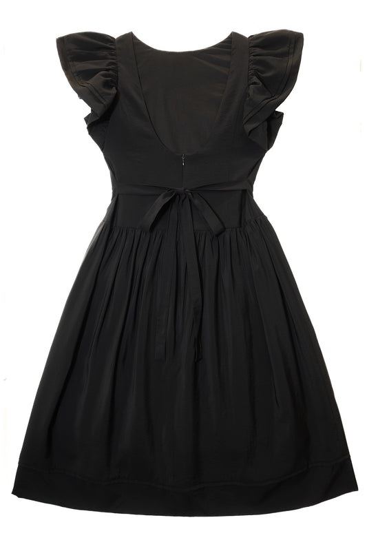 Flirting Picnic Dress (Black)