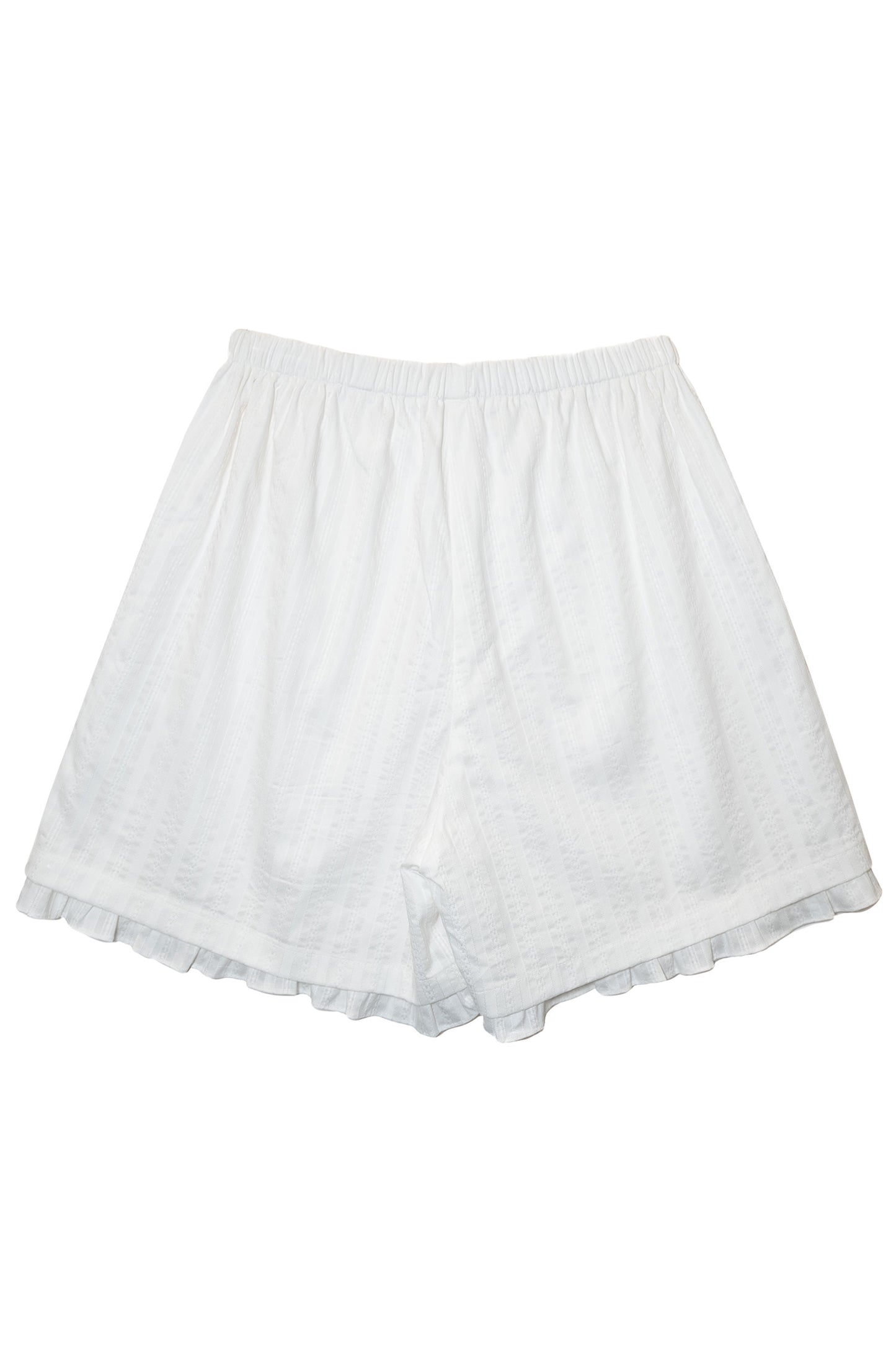 Baby Doll Bermuda Shorts (White)