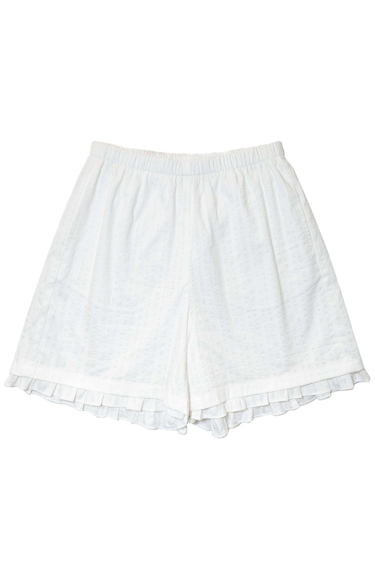 Baby Doll Bermuda Shorts (White)