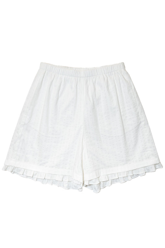 Baby Doll Bermuda Shorts (White)