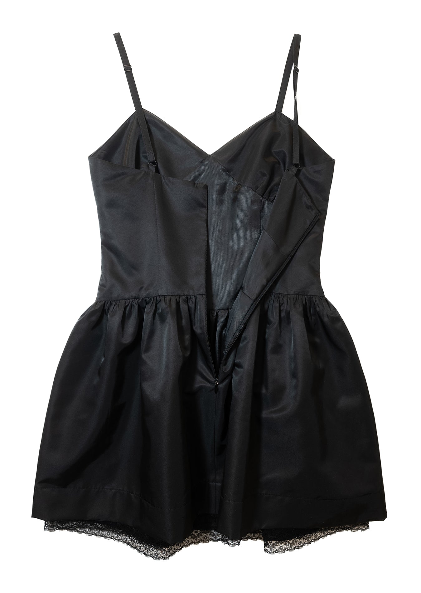 Silky Sweet Bustier Dress (Black)