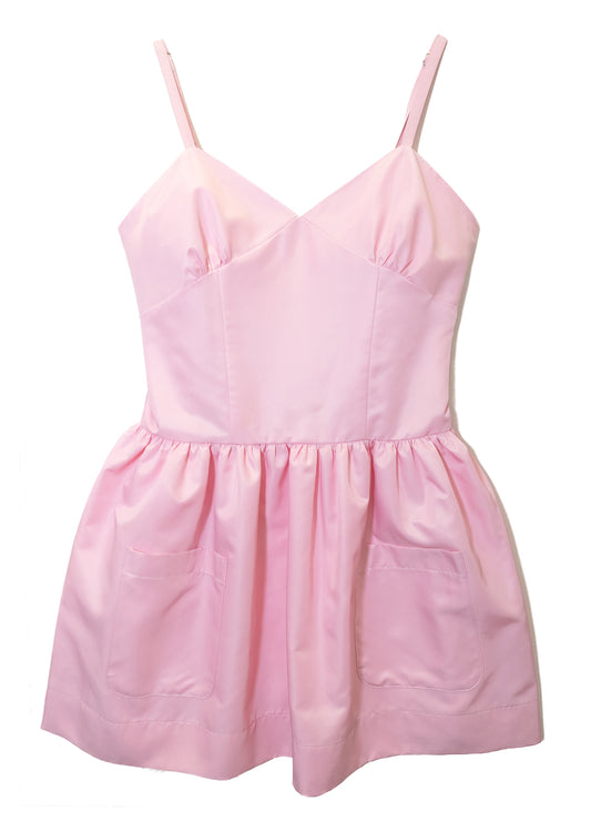 Silky Sweet Bustier Dress (Pink)
