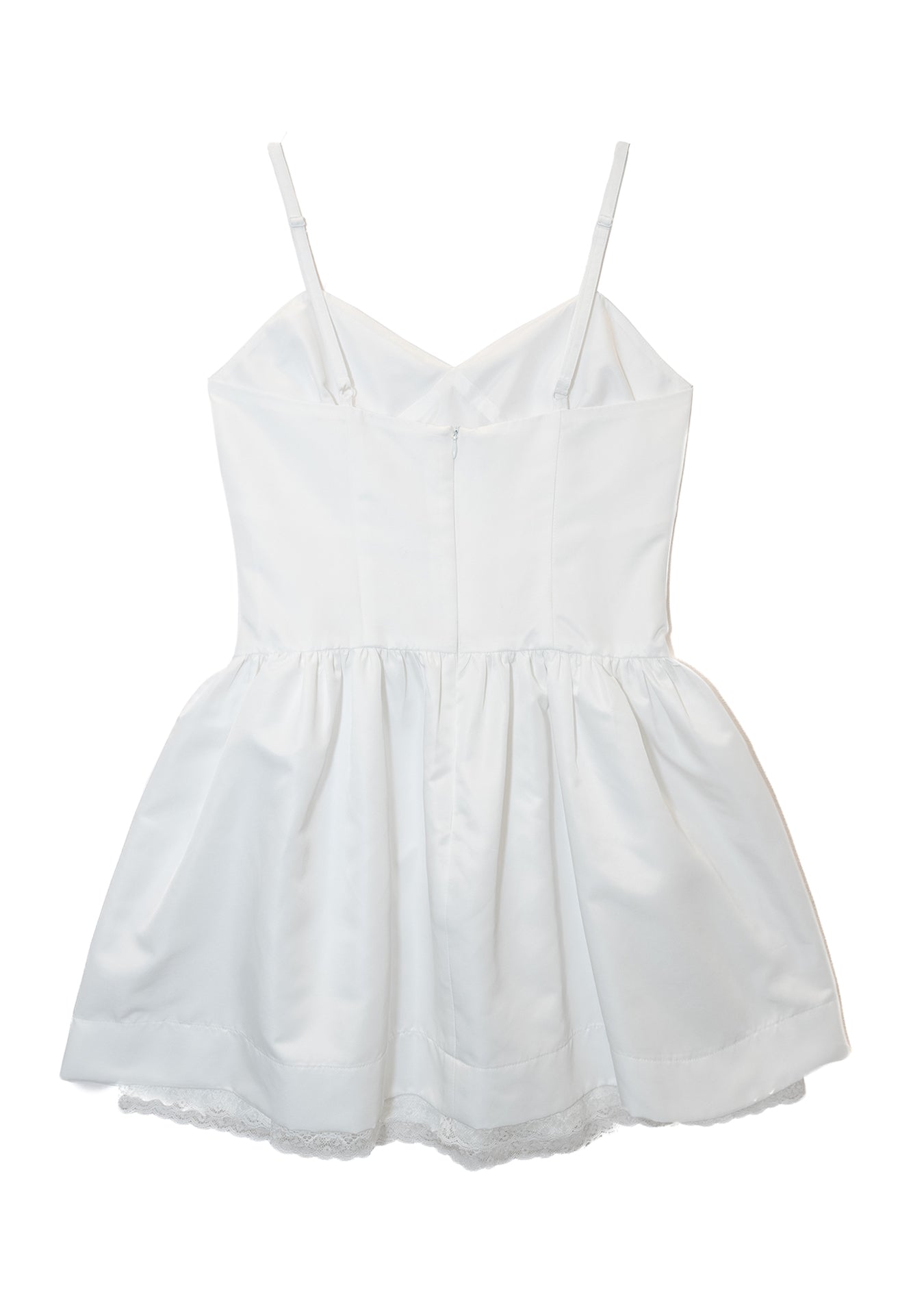Silky Sweet Bustier Dress (White)