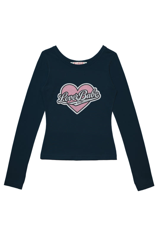 Lover Babe Sheer Slim T (Navy)