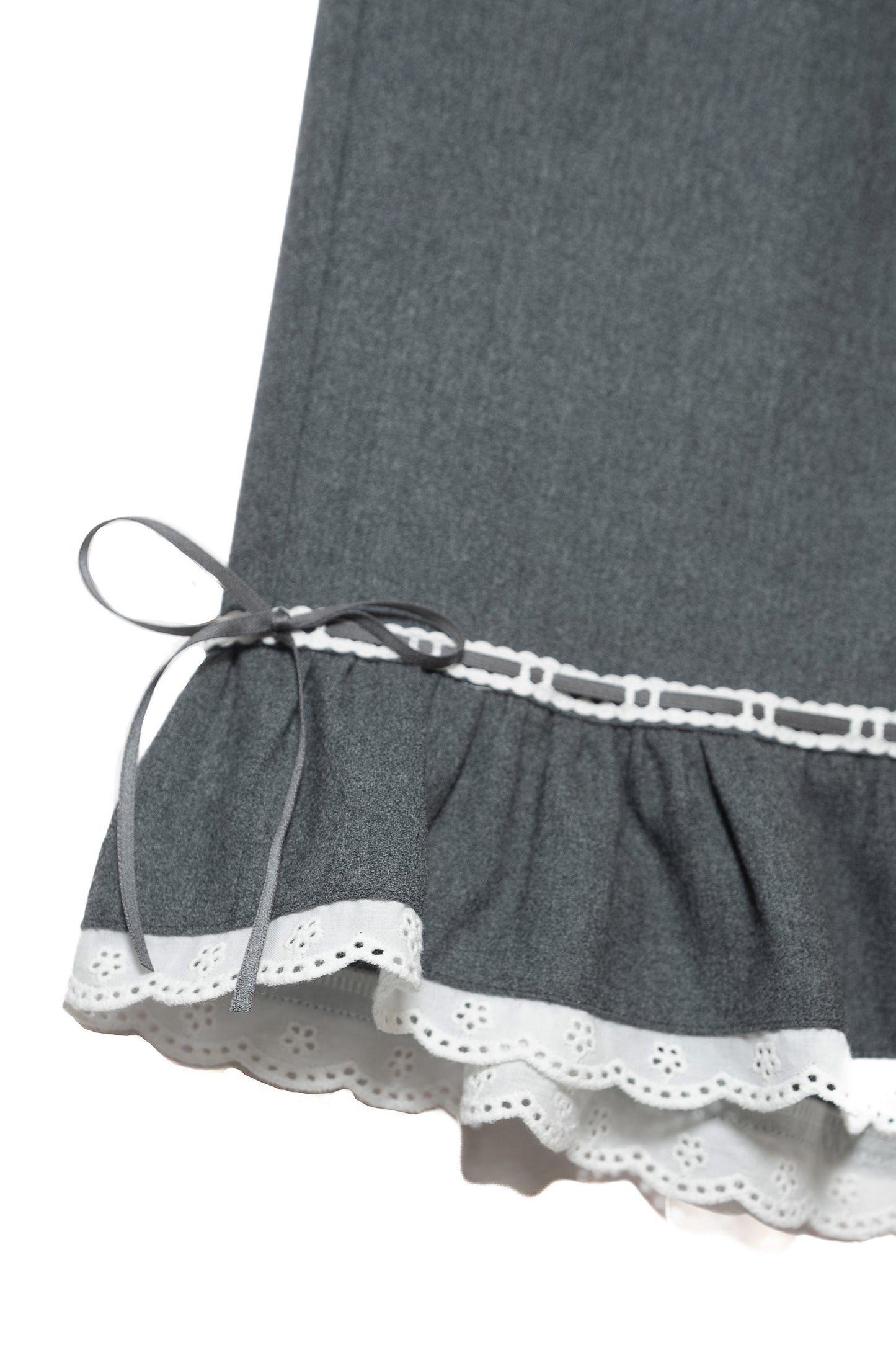 Wool Bloomer Bermuda Pants (Charcoal)