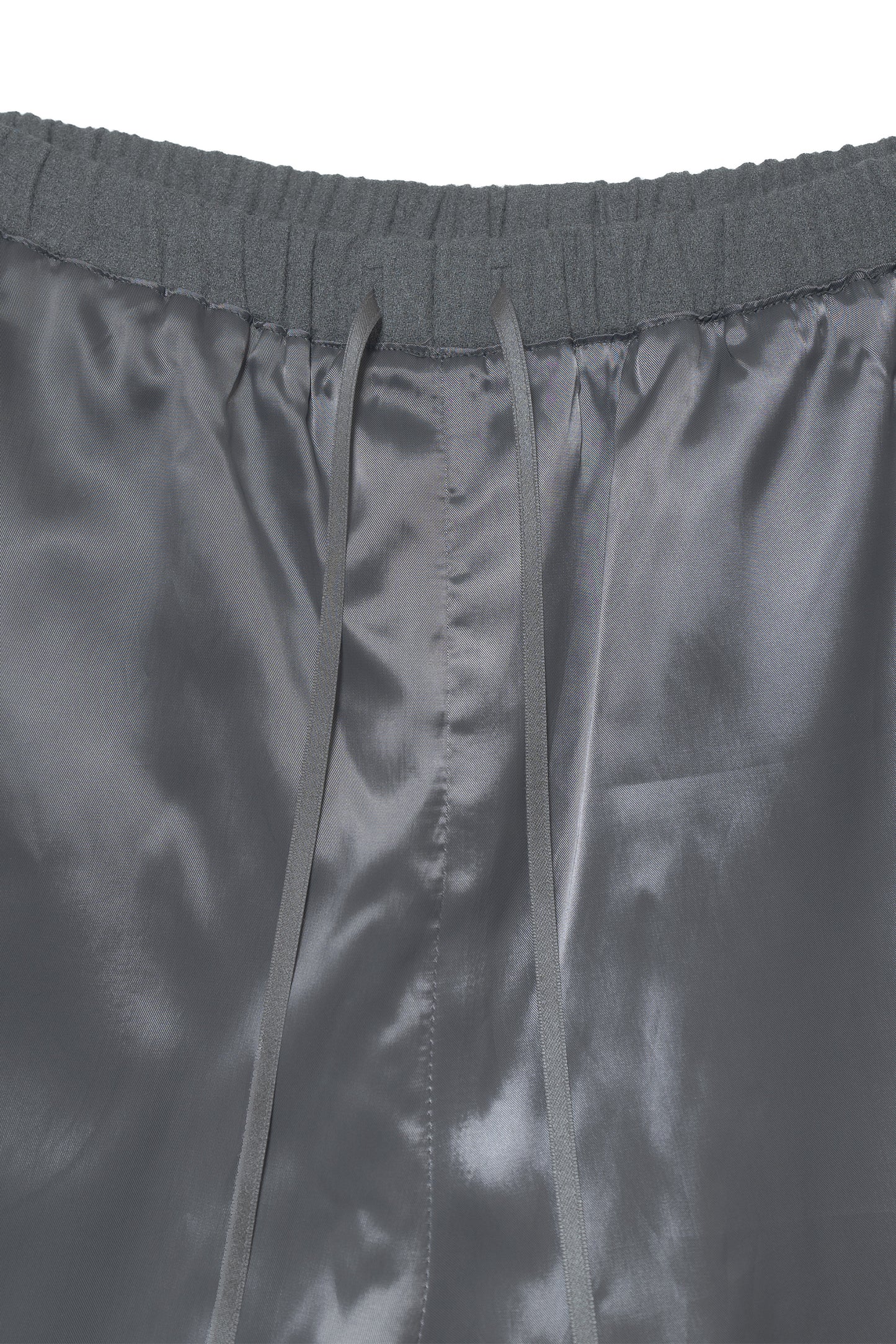 Wool Bloomer Bermuda Pants (Charcoal)