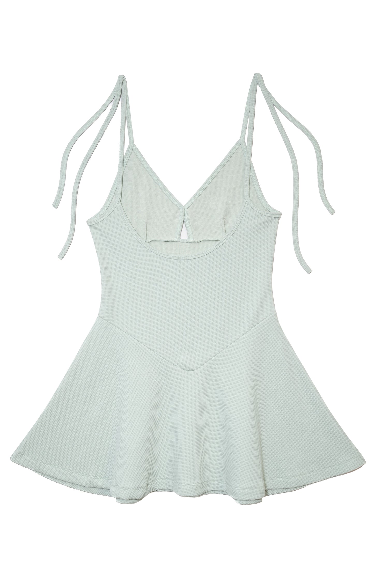 Waffle Jersey Slip Dress (Light Khaki)
