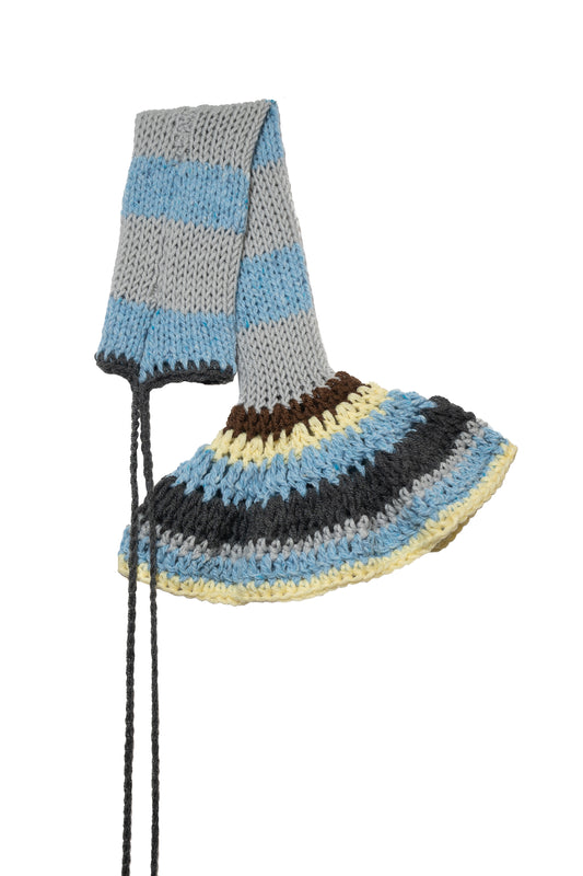 Tweed Wool Arm Warmer (Blue)