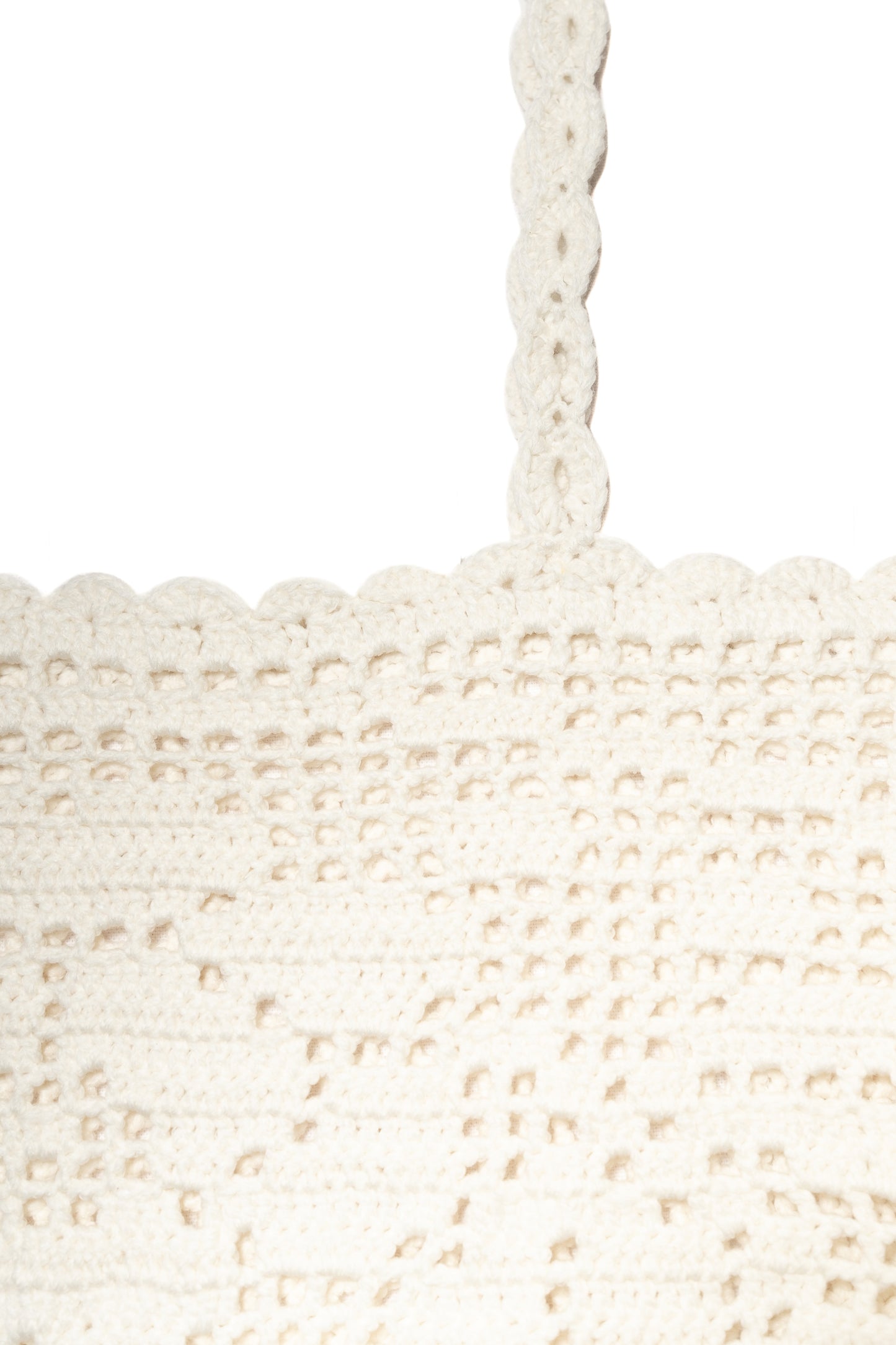 Filet Crochet Top (Ecru)